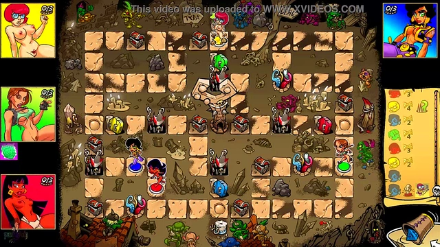 Blonde & Redhead Heroines Seduce Goblins for Kinky Cartoon Action