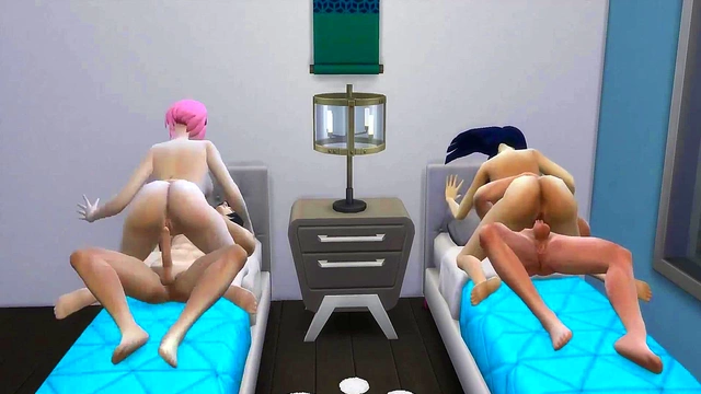 Hinata & Sakura Share Their Husbands for Hot Anime Anal Adventure