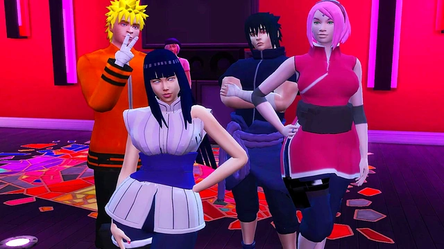 Hinata & Sakura Share Their Husbands for Hot Anime Anal Adventure