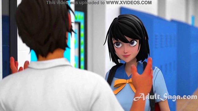 Horny Hentai MILF Teacher Fucks Students Doggy Style In Classroom