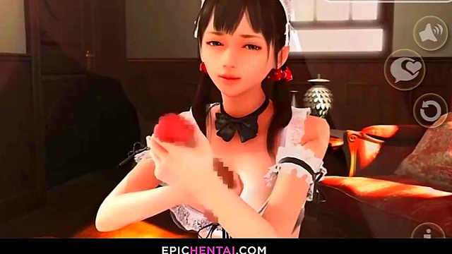 Loyal Maid Gives Mind-Blowing Blowjob in 3D Anime Seduction Scene