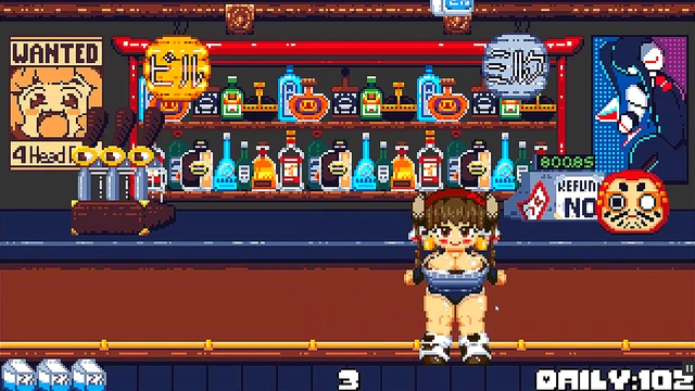 Cute Anime Waitress With Expanding Boobs Milked In Cowgirl Position