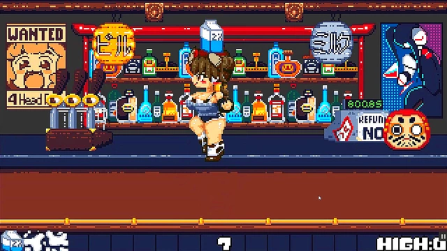 Cute Anime Waitress With Expanding Boobs Milked In Cowgirl Position