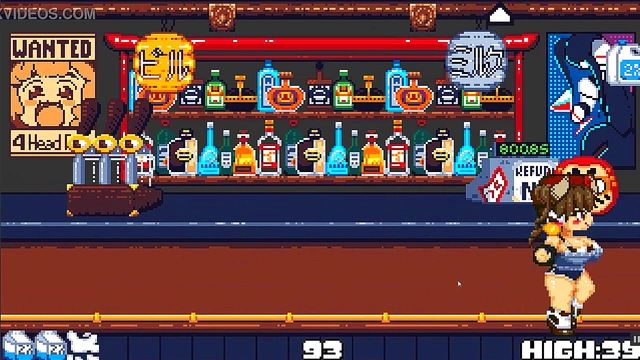 Cute Anime Waitress With Expanding Boobs Milked In Cowgirl Position