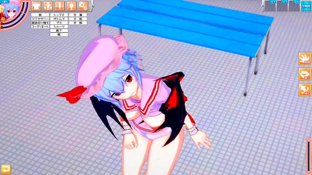 Remilia Scarlet Rubs Her Big Boobs for Intense 3D Hentai Blows & Handjobs