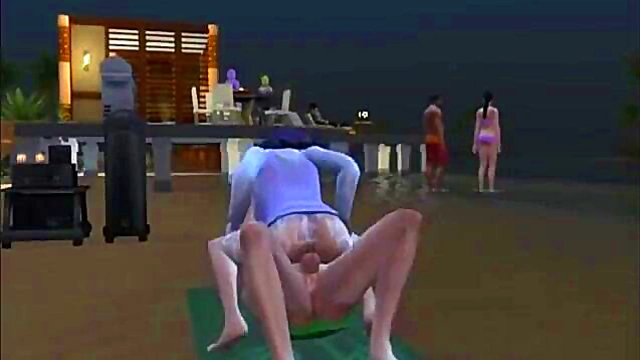 Hinata Cheats With Teacher On Beach While Naruto Listens To Her Screams Of Pleasure