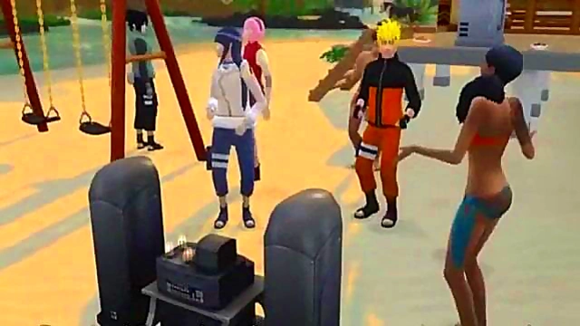 Hinata Cheats With Teacher On Beach While Naruto Listens To Her Screams Of Pleasure