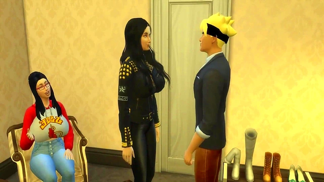 Boruto &amp – Sarada Convince Hanabi for Threesome Fun in Naruto Hentai