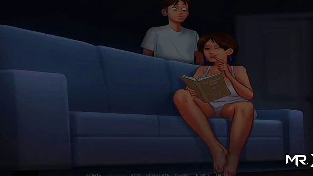 Teen Cartoon Character Enjoys Intimate Moments While Reading Summertime Saga E2