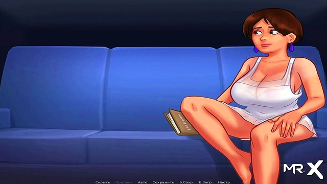 Teen Cartoon Character Enjoys Intimate Moments While Reading Summertime Saga E2
