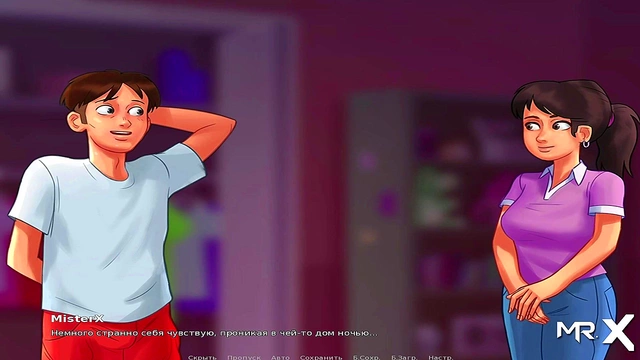 Teen Cartoon Character Enjoys Intimate Moments While Reading Summertime Saga E2