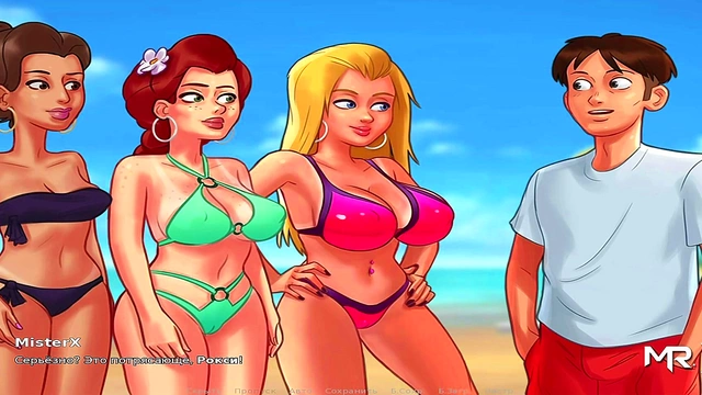 Hentai Cartoon Girl Shows Off Big Ass And Boobs In Summertime Saga Public Scene