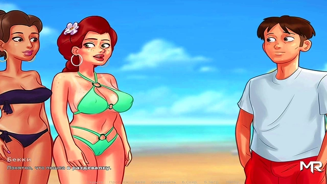 Hentai Cartoon Girl Shows Off Big Ass And Boobs In Summertime Saga Public Scene