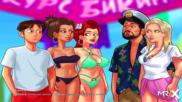 Hentai Cartoon Girl Shows Off Big Ass And Boobs In Summertime Saga Public Scene