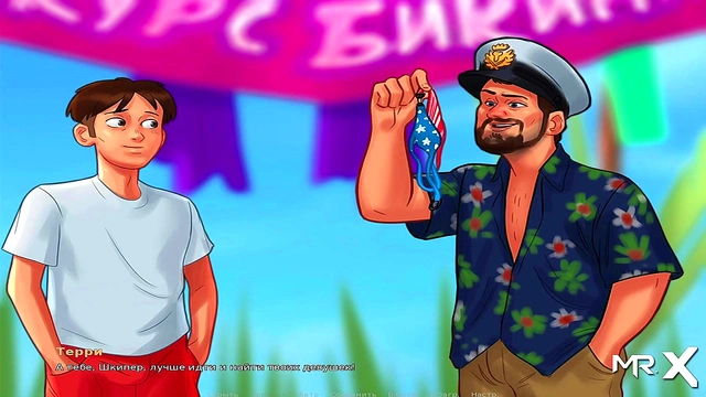 Hentai Cartoon Girl Shows Off Big Ass And Boobs In Summertime Saga Public Scene