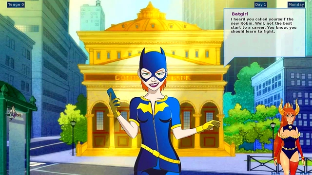 Funny Harley Quinn Trains Big-Ass Blonde for Batman’s Pleasure in Anime Action