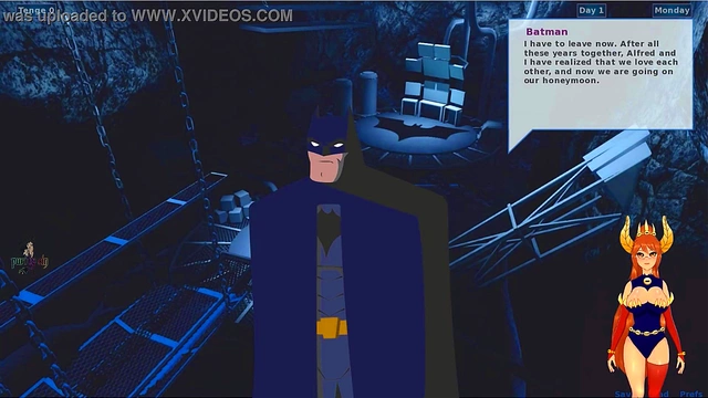 Funny Harley Quinn Trains Big-Ass Blonde for Batman’s Pleasure in Anime Action