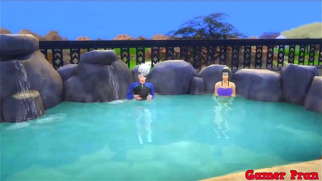 Kakashi Fucks Haku Hard in Sauna for Intense Naruto Hentai Anal Action