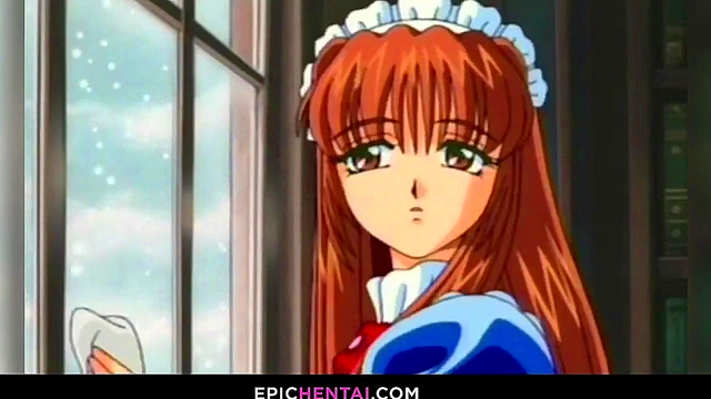 Clumsy Maid Gets Used for Naughty Fun in Anime Uniform ????