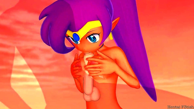 Shante Gets Doggy Style Creampie & Mouthful On Public Beach Anime Adventure