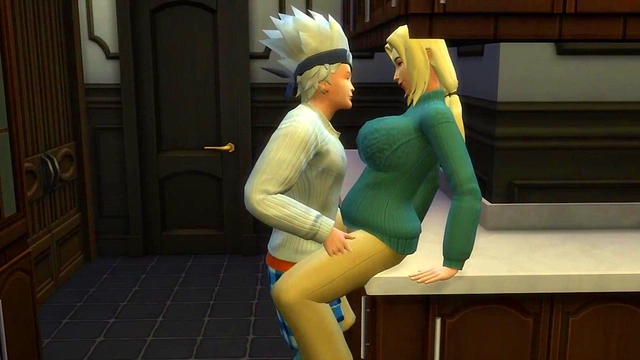 Kakashi Fucks Sunade Hard In The Kitchen For A Dirty Anal Fantasy Fulfillment