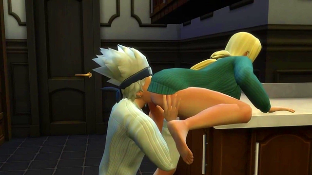 Kakashi Fucks Sunade Hard In The Kitchen For A Dirty Anal Fantasy Fulfillment