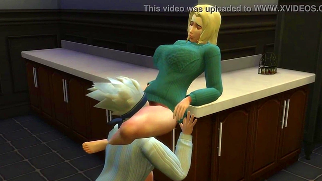 Kakashi Fucks Sunade Hard In The Kitchen For A Dirty Anal Fantasy Fulfillment