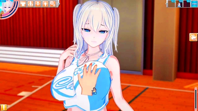 Mysterious JK Risa Rubs Huge Tits & Gives Hand Job in KOIKATSU! Eroge Anime