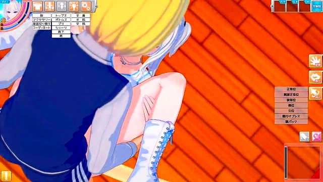 Mysterious JK Risa Rubs Huge Tits & Gives Hand Job in KOIKATSU! Eroge Anime