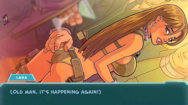 Lara Croft & Disney Princesses Moan With Big Tits In Anime Porn Game Adventure
