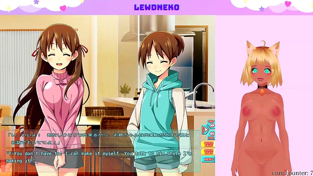 Lewd VTuber With Big Tits Masturbates While Playing Go Go Nippon Live