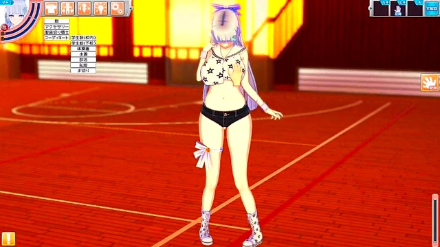 Big-Breasted Eroge Schoolgirl Rubs Tits & Gives Blowjob For Juicy Finish