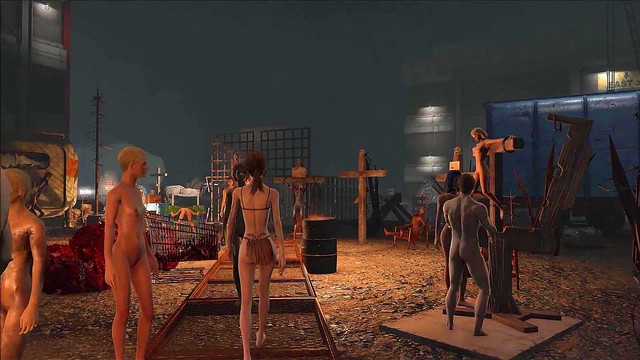 Sexy Fallout 4 Slave Endures BDSM Bondage & Punishment In AnimeFashion Style