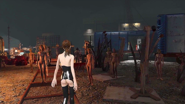 Sexy Fallout 4 Slave Endures BDSM Bondage & Punishment In AnimeFashion Style