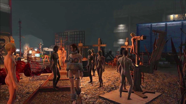 Sexy Fallout 4 Slave Endures BDSM Bondage & Punishment In AnimeFashion Style