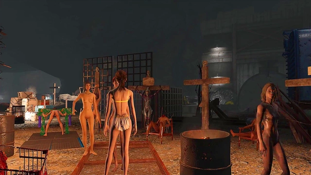 Sexy Fallout 4 Slave Endures BDSM Bondage & Punishment In AnimeFashion Style