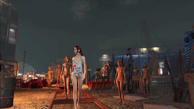 Sexy Fallout 4 Slave Endures BDSM Bondage & Punishment In AnimeFashion Style