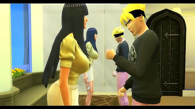 Hinata & Boruto’s Forbidden Anime Lust – Step-Mom Craves Younger Dick Over Husband