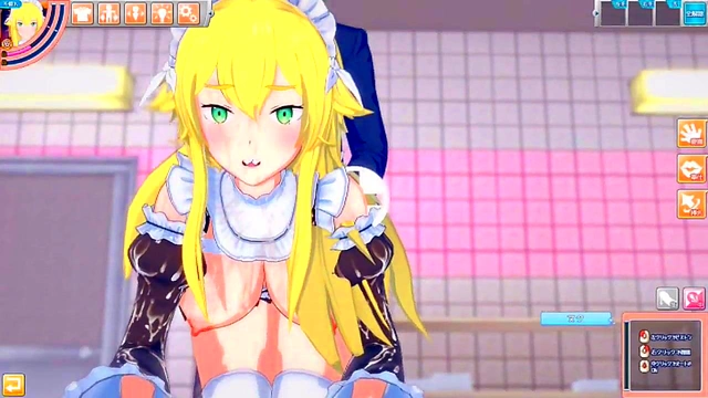 Frederica From Re-Zero Gets Wild in Eroge Koikatsu! Big Boobs Blowjob Action