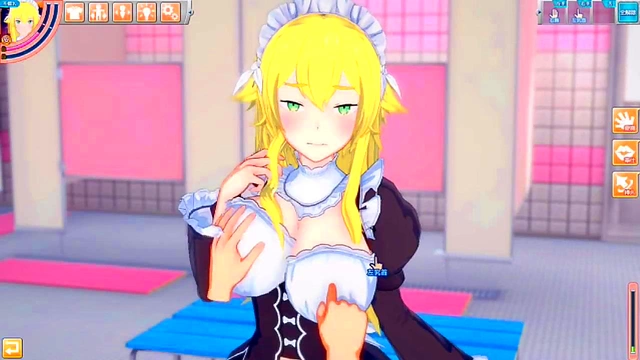 Frederica From Re-Zero Gets Wild in Eroge Koikatsu! Big Boobs Blowjob Action