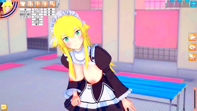 Frederica From Re-Zero Gets Wild in Eroge Koikatsu! Big Boobs Blowjob Action