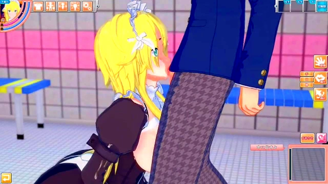 Frederica From Re-Zero Gets Wild in Eroge Koikatsu! Big Boobs Blowjob Action