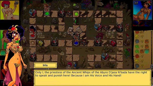 Sexy Brunette & Redhead Take On Goblin's Curse in Hot Anime Adventure