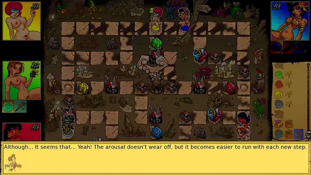 Sexy Brunette & Redhead Take On Goblin's Curse in Hot Anime Adventure