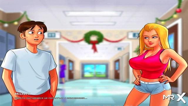 Teen Anime Babe Gives Blowjob Before Uncensored Summertime Saga Pussy Play