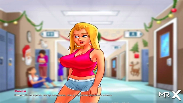 Teen Anime Babe Gives Blowjob Before Uncensored Summertime Saga Pussy Play