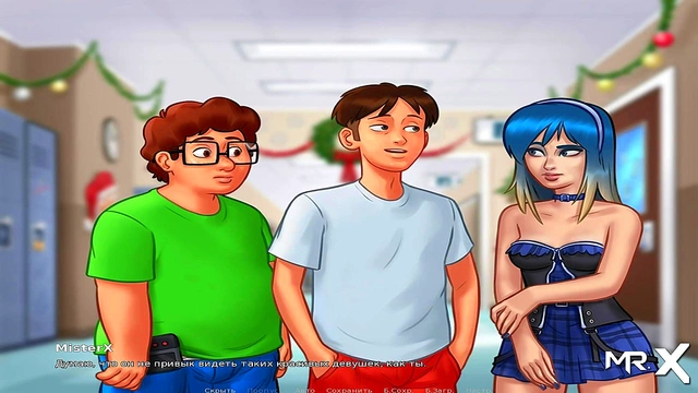 Teen Anime Babe Gives Blowjob Before Uncensored Summertime Saga Pussy Play