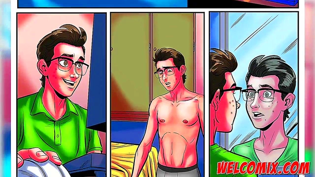 Nerd Stallion Fucks Two Hot Babes In Steamy Hentai Comic Adventure