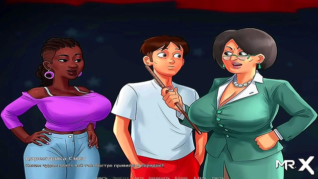 Big-Titted Teacher Jumps Into Anime Summer Fun For A Creamy Finish