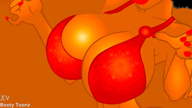 Ebony Twin Goddesses Shake Big Bubble Butts & Boobs In Anime Strip Club Action